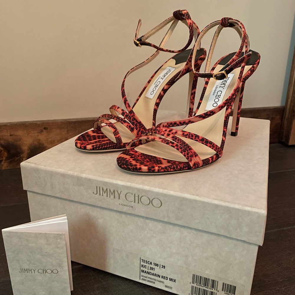 NWT Jimmy Choo Tesca 100mm Heels. Size 39